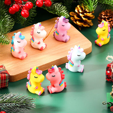 12 Pieces Christmas Unicorn Ornaments Hanging Christmas Tree Ornament Unicorn Ornament Decor for Unicorn Birthday Christmas Party Supplies